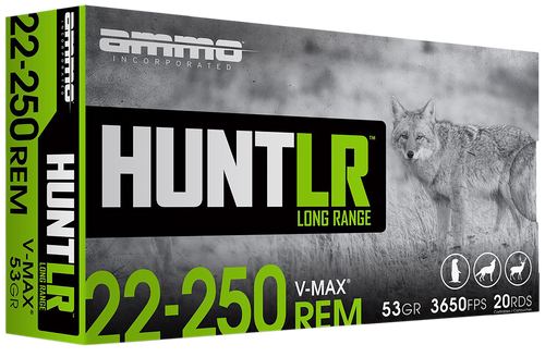 Ammo Inc Hunt Long Range 22-250Rem 53gr