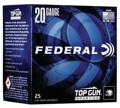Federal Top Gun 20Gauge 2.75" 7/8oz 8Shot 25 Per Box/10 Case