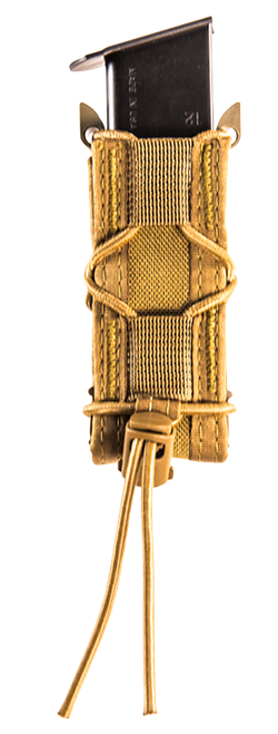 High Speed Gear Taco Magazine Pouch Single Coyote Brown MOLLE Belts 2" Wide - 11PT00CB