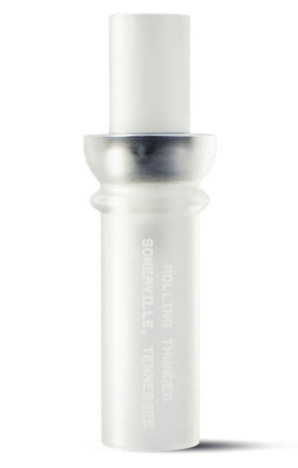 Rolling Thunder Game Call Two Stroke Double Reed Cutdown Attracts Ducks Frost Acrylic