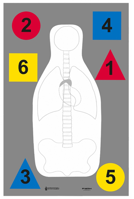 Action Target Training Multi-Purpose Silhouette Paper Hanging 23" x 35" - DTANTQA100
