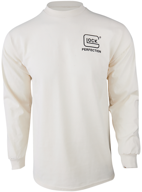 Glock Born In Austria Tan Pre-Shrunk Cotton Long Sleeve Small