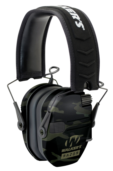 Walkers Game Ear Razor Slim Electronic Muff 23 dB Over the Head Multi-Cam/Black Polymer