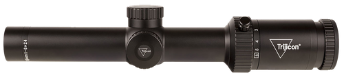 Trijicon Credo HX Satin Black 1-6x24mm 30mm Tube LED Illuminated Red MOA Segmented Circle Reticle