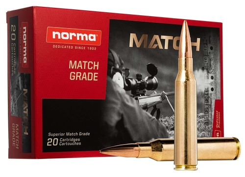 Norma Ammunition Dedicated Precision Golden Target Match 338NormaMag 300gr 20 Per Box/10 Case