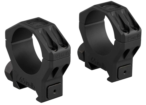 Sig Sauer Electro-Optics Alpha 6 Scope Ring Set Black Stainless Steel 30mm Tube Low