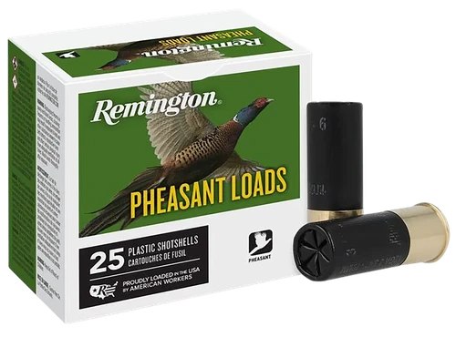 Remington Ammunition Pheasant 12Gauge 2.75" 1 1/4oz 6Shot 25 Per Box/10 Case
