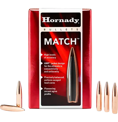 Hornady Match 6mm .243 105 gr Hollow Point Boat Tail 100 Per Box/ 25 Case
