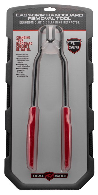 Real Avid Easy Grip Handguard Removal Tool Metal Rifle Firearm AR15/M16 Red Rubber Handle
