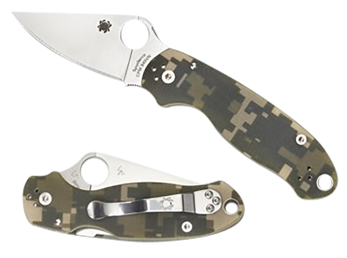 Spyderco Para 3 2.95" Folding Plain Black
