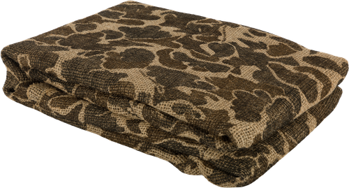 Drake Waterfowl Burlap Blanket Old School Camo 4'x 12' - DA1200016