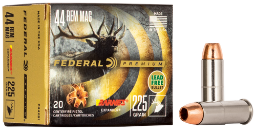 Federal Premium 44RemMag 225gr Barnes Expander BRX