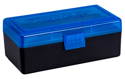 Berrys Ammo Box 38Special/357Mag Blue/Black Polypropylene 50-Round