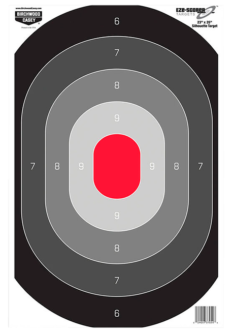Birchwood Casey EZE-Scorer Silhouette Paper Target 23" x 35" 100 Per Pkg