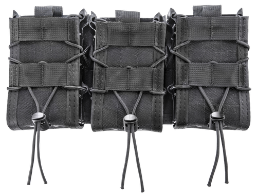 High Speed Gear Taco Double Decker Shingle Black Nylong Triple (3 Rifle/3 Pistol Mags) Fits Molle