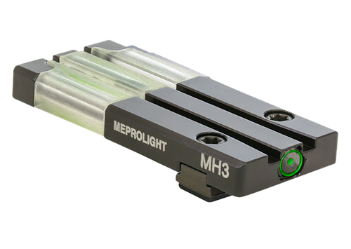Mepro Meprolight USA FT Bullseye Rear Sight Green/Tritium Fiber Optic Black - 631023108