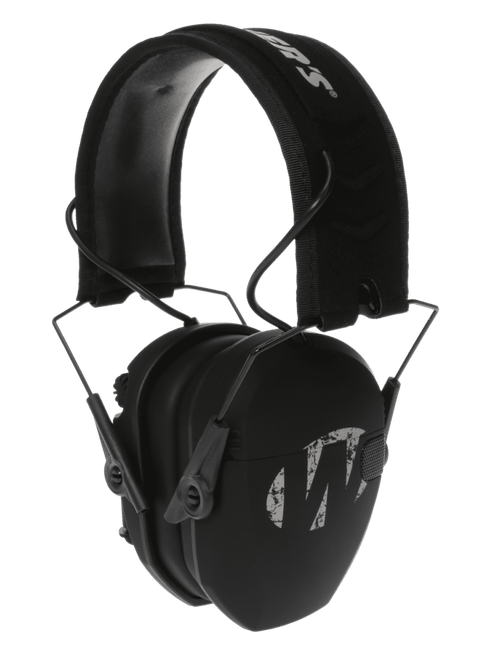 Walkers Game Ear Razor Slim Electronic Freedom Muff 23 dB Over the Head Black w/Distressed Logo Polymer