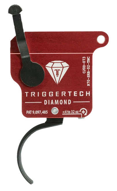 TriggerTech Diamond Without Bolt Release Single-Stage Traditional Curved Trigger - R70SRB02TNC
