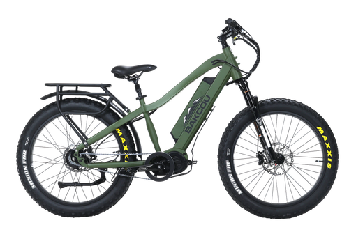 Bakcou E-bikes Mule Jager Army Green 18" with Stand Over Height of 29.50" Frame - BMJMGB25
