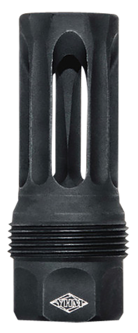 Yankee Hill sRx Q.D. Flash Hider Long Black Steel with 1/2"-28 tpi 9mm 2.30" OAL & 9.375" Diameter for Adapters
