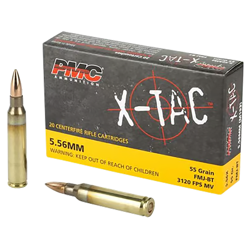 PMC X-Tac Battle Pack 5.56 NATO Ammo 55gr FMJBT 200 Rounds - 556XBP