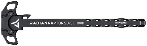 Radian Weapons Raptor Sd-Sl Ambidextrous Charging Handle Black Slim Line Handles Gas Ported Shaft Fits Mil-Spec AR-15/M16 Platform