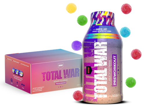 Redcon1 Total War Ready to Drink Rainbow Candy 12 Pack - RC1TWRTDRC-12