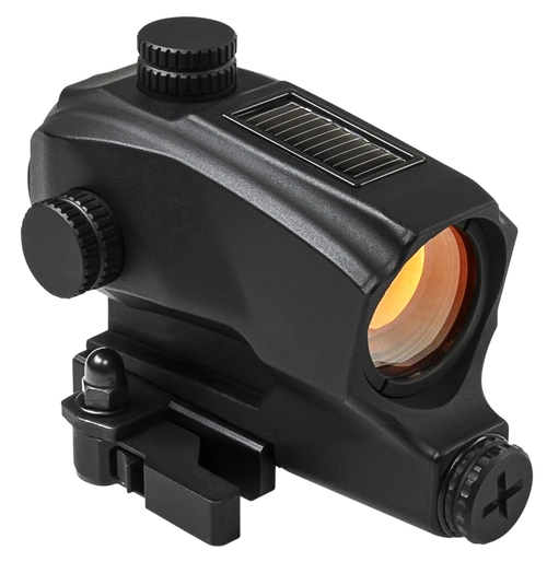 NcSTAR SPD Solar Reflex Sight Black 1 x 27 MM 2 MOA Red Dot Quick Release - VDBSOL130