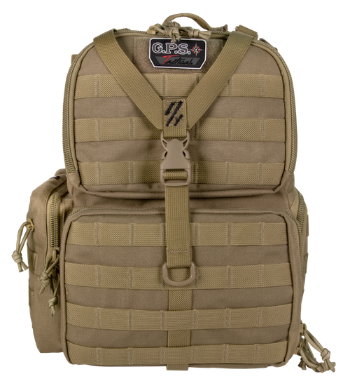G*Outdoors GPS Bags Tactical Range Tan 1000D Nylon Teflon Coating 3 Handguns