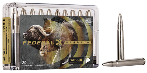 Federal Safari Cape-Shok Bear 416 Rem Mag Ammo 400gr Trophy Bonded 20 Rounds - P416RT1