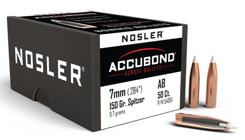 Nosler AccuBond 7mm 150gr Spitzer Point 50/Box