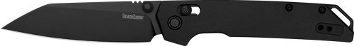 Kershaw Iridium 3.45" Folding Reverse Tanto Plain Black Oxide D2 Steel Blade Aluminum Handle