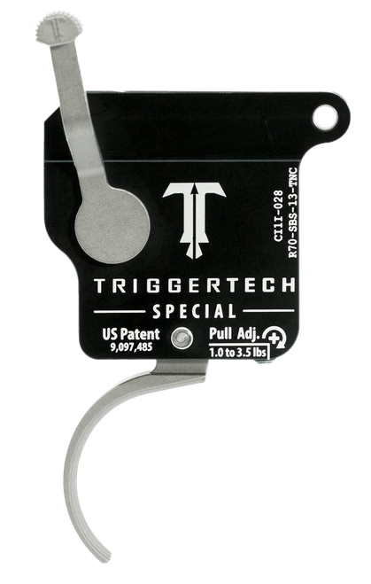 TriggerTech Special Without Bolt Release Single-Stage Traditional Curved Trigger with 1-3.50 lbs Draw Weight for Remington 700 Right