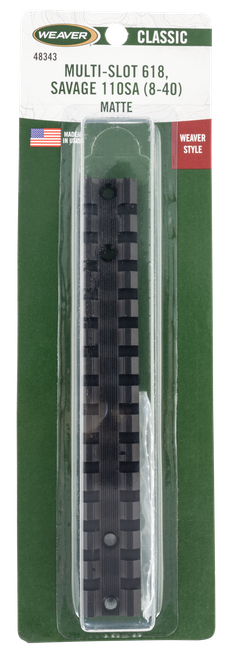 Weaver Mounts Multi-Slot Base 618 Black Savage 110 Short Action