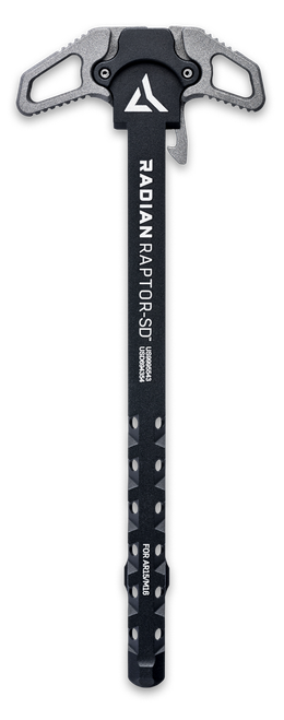 Radian Weapons Raptor SD Ambidextrous Charging Handle Tungsten Gray Gas Ported - R0065