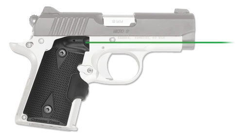 Crimson Trace Lasergrips Fits Kimber Micro 9 Green Laser Black Polymer - 0156201
