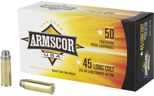 Armscor USA Lead 45 Colt Ammo 255gr 50 Rounds - FAC45LC1N