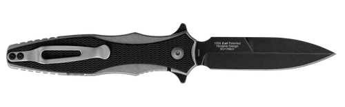 Kershaw Decimus 3.25" Folding Spear Point Plain Blackwash 8 Cr13 MoV Blade - 1559