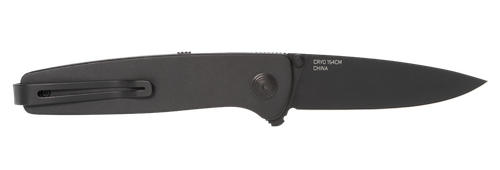S.O.G Twitch III 3.10" Folding Drop Point Plain Black TiNi 154CM Blade Handle - SOG11150143