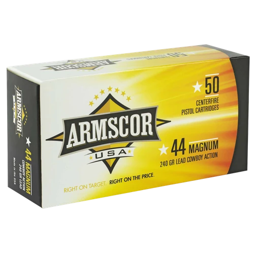 Armscor USA 44 Magnum Ammo 240gr SWC 50 Rounds - FAC44M1N