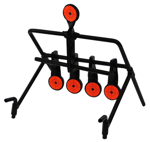 Birchwood Casey World of Targets Resetting Gallery 1.75" Rimfire Rifles/Handguns Black/Red 0.37" Thick Standing Works With
