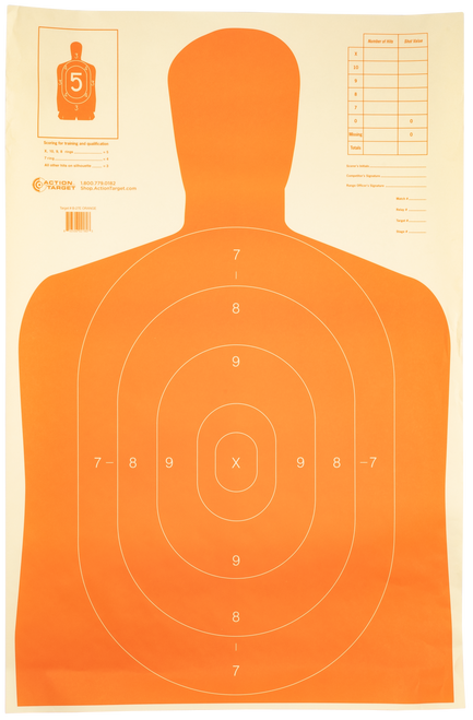 Action Target Qualification Economy Silhouette Hanging Paper