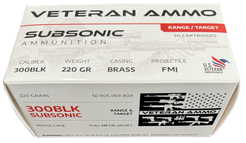 Hyperion Munitions 300 Blackout Ammo 220gr FMJ 50 Rounds - HMBX300BLK22050