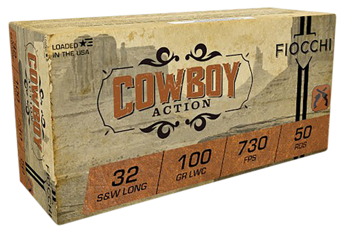 Fiocchi Cowboy Action 32S&WLong 100gr Lead Wadcutter 50 Per Box/20 Case