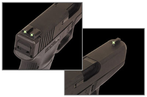 TruGlo Tritium Black | Green Front Sight Rear