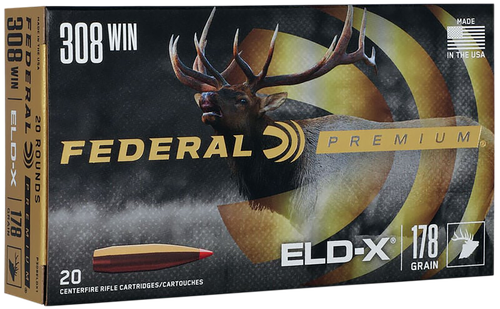 Federal Premium ELD-X 308Win 178gr 20 Per Box/10 Case