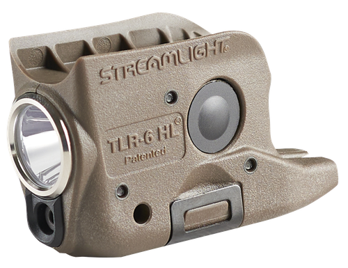 Streamlight TLR-6 HL G Gun Light Flat Dark Earth 300 Lumens White LED/Green Laser Glock 42/43/43X/48