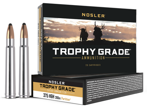 Nosler Trophy Grade 375H&HMag 260gr Nosler Spitzer