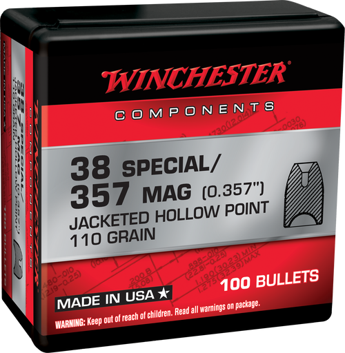Winchester Ammo Centerfire Handgun Reloading 38Special 110gr