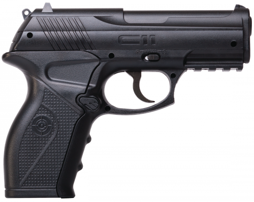 Crosman Air Pistol CO2 177 18+1 Black Polymer Grips - C11